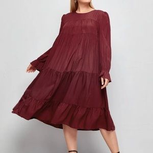 Ruffle Hem Baby Doll Dress